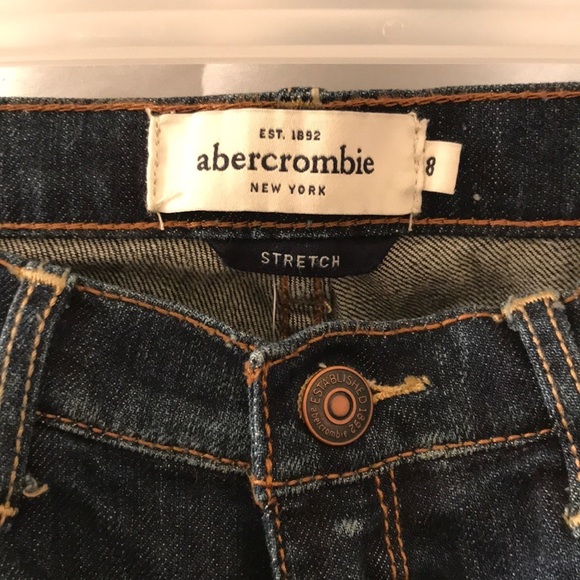 Abercrombie kids dark wash jeans size 8 w stretch - Picture 3 of 5